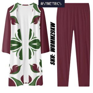 New Asymetrics Women's Long Sleeve Cardigan and Leggings Sets